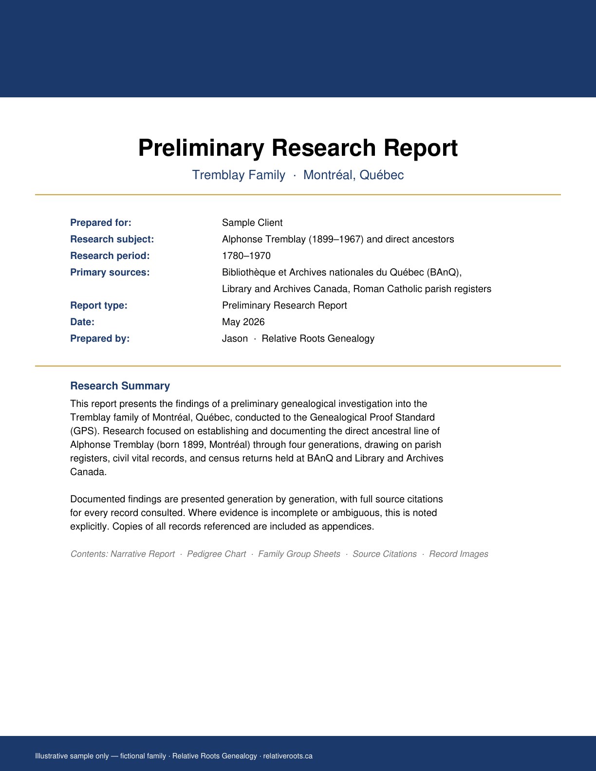 Research Report Cover